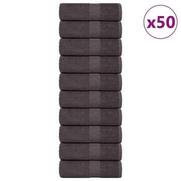 vidaXL Svečių rankšluosčiai, FROGN, 50 vnt., antracito spalvos, 30x50 cm, 360 g/m²