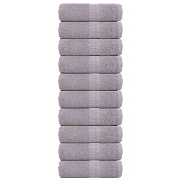 vidaXL Rankšluosčiai, FROGN, 10 vnt., pilki, 30x30 cm, 360 g/m²