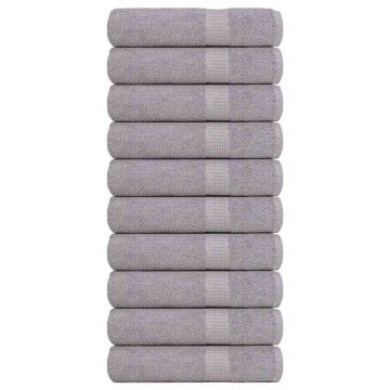 vidaXL Rankšluosčiai, FROGN, 10 vnt., pilki, 50x100 cm, 360 g/m²