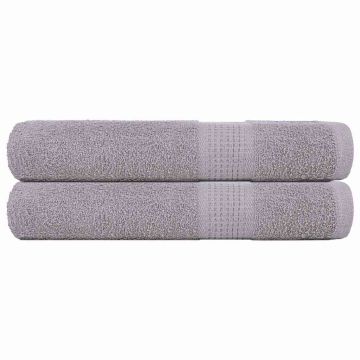 vidaXL Pirties rankšluosčiai, FROGN, 2 vnt., pilki, 80x200 cm, 360 g/m²