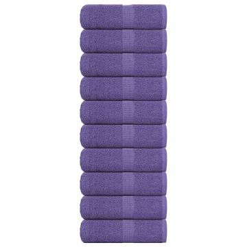 vidaXL Rankšluosčiai, FROGN, 10 vnt., violetiniai, 30x30 cm, 360 g/m²