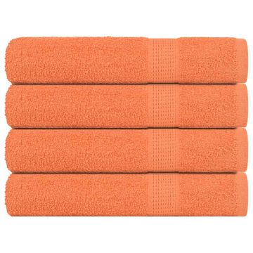 vidaXL Rankšluosčiai, FROGN, 4 vnt., oranžiniai, 100x200 cm, 360 g/m²