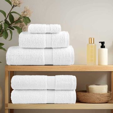 vidaXL Svečių Rankšluostis SOLUND 2 pcs Balta 15 x 21 cm 550 gsm