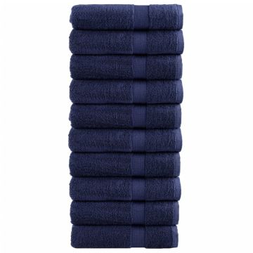vidaXL Rankšluosčiai rankoms, SOLUND, 10vnt., mėlyni, 50x100cm, 600g/m²