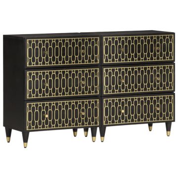 vidaXL Šoninės spintelės, 2vnt., 60x33x75cm, mango medienos masyvas