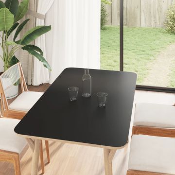 vidaXL Baldų lipdukai, juodas, 90x500cm, PVC, lipnūs, matiniai