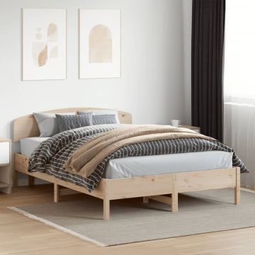 vidaXL Lovos rėmas be čiužinio, 160x200cm, pušies medienos masyvas