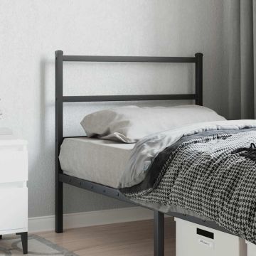 vidaXL Metalinis pakaitinis galvūgalis, juodos spalvos, 90cm