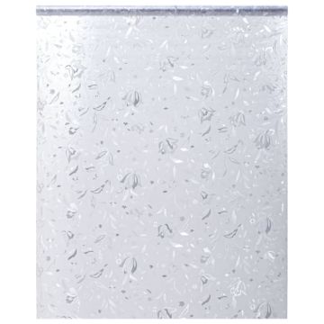 vidaXL Langų plėvelė, 45x500cm, PVC, matinė, gėlio raštas