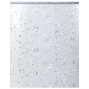 vidaXL Langų plėvelė, 90x500cm, PVC, matinė, gėlio raštas