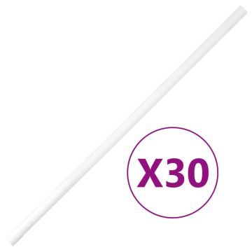 vidaXL Kabelių kanalai su spaustukais, 20mm skersmens, 30m, PVC