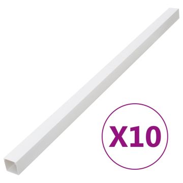 vidaXL Kabelių kanalas, 50x25mm, 10m, PVC