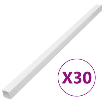 vidaXL Kabelių kanalas, 33x33mm, 30m, PVC