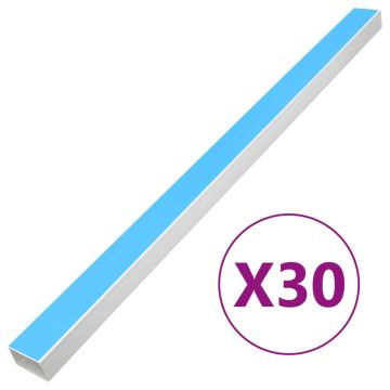 vidaXL Kabelių kanalas, 60x40mm, 30m, PVC, savaime prilimpantis
