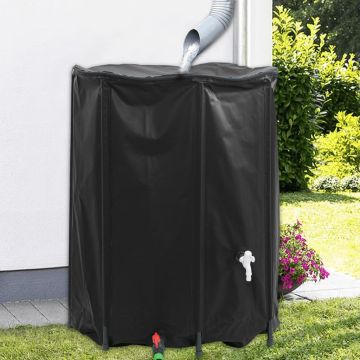 vidaXL Vandens talpa su čiaupu, sulankstoma, 750l, PVC