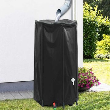 vidaXL Vandens talpa su čiaupu, sulankstoma, 250l, PVC