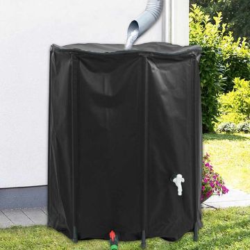 vidaXL Vandens talpa su čiaupu, sulankstoma, 1250l, PVC