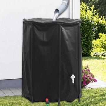 vidaXL Vandens talpa su čiaupu, sulankstoma, 1350l, PVC