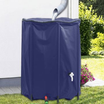 vidaXL Vandens talpa su čiaupu, sulankstoma, 1350l, PVC