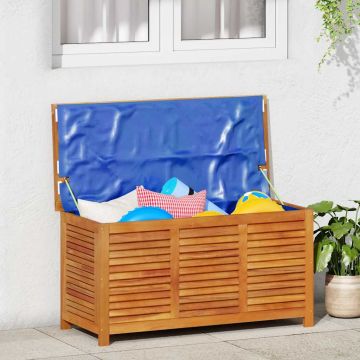 vidaXL Sodo daiktadėžė su žaliuzėmis, 113x50x56cm, akacijos masyvas