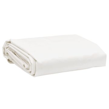 vidaXL Tentas, baltos spalvos, 5x6m, 650g/m²