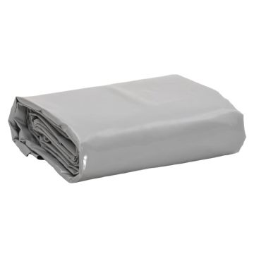 vidaXL Tentas, pilkos spalvos, 1,5x10m, 650g/m²
