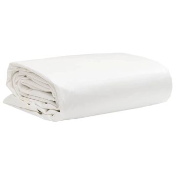 vidaXL Tentas, baltos spalvos, 1x2,5m, 650g/m²