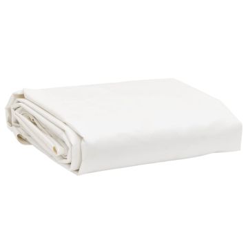 vidaXL Tentas, baltos spalvos, 2,6m skersmens, 650g/m²