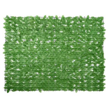 vidaXL Balkono pertvara su žaliais lapais, 200x150cm
