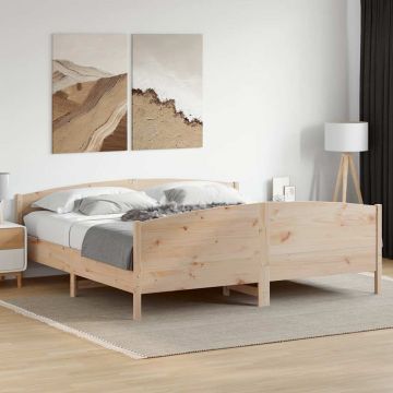vidaXL Lovos rėmas be čiužinio, 180x200cm, pušies medienos masyvas