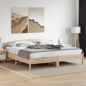 vidaXL Lovos rėmas be čiužinio, 180x200cm, pušies medienos masyvas