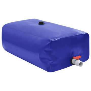 vidaXL Vandens talpa su čiaupu, sulankstoma, 500l, PVC