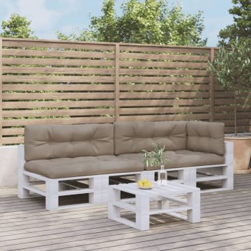 vidaXL Palečių pagalvėlės, 5vnt., taupe spalvos, audinys