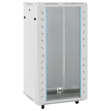 vidaXL 22U Komutacinė spinta su pasukamomis kojomis, 60x60x120mm, 19"