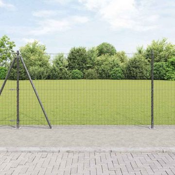 vidaXL Tvorelės stulpas 52 pcs Pilka 3,2 x 3,2 x 150 cm