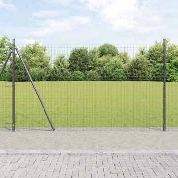 vidaXL Tvorelės stulpas 26 pcs Pilka 3,2 x 3,2 x 160 cm