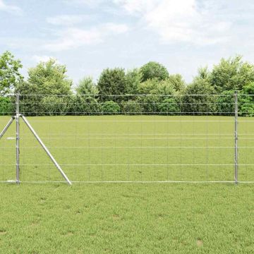 vidaXL Tvorelės stulpas Cinkuotas 50 x 1 m Plienas