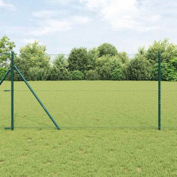 vidaXL Tvorelės stulpas Žalia 25 x 1,4 m (36 mm tinklelis)