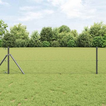 vidaXL Tvorelės stulpas Pilka 10 x 0,6 m (36 mm tinklas)