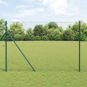 vidaXL Tvorelės stulpas Pilka 50 x 1,6 m (36 mm tinklas)