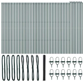 vidaXL Tvorelės stulpas Pilka 100 x 1,5 m (36 mm tinklas)