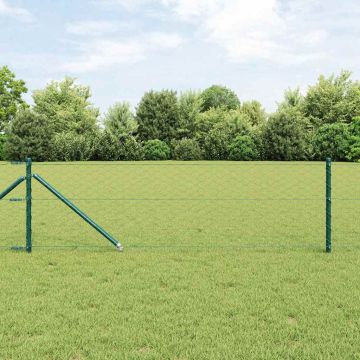 vidaXL Tvorelės stulpas Žalia 10 x 0,6 m (50 mm tinklas)