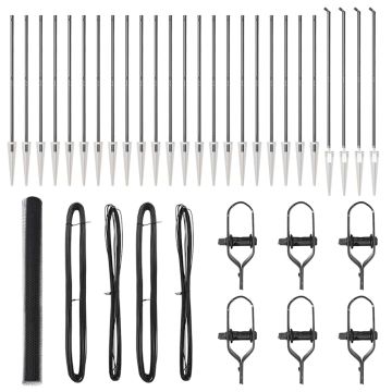 vidaXL Tvorelės stulpas Pilka 50 x 1,6 m (25 mm tinklas)