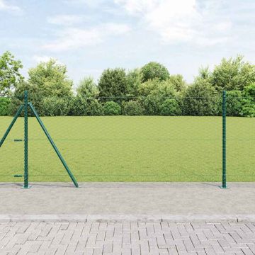 vidaXL Tvorelės stulpas Žalia 100 x 0,8 m (36 mm tinklas)