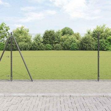 vidaXL Tvorelės stulpas Pilka 50 x 1,2 m (13 mm tinklelis)