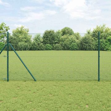 vidaXL Tvorelės stulpas Žalia 25 x 1,4 m (16 x 16 mm akių)