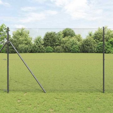 vidaXL Tvorelės stulpas Pilka 50 x 1,4 m (19 x 19 mm tinklas)