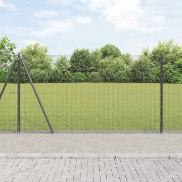 vidaXL Tvorelės stulpas Pilka 50 x 1,2 m (12 x 12 mm tinklas)
