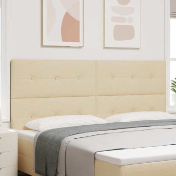 vidaXL Aukščio reguliuojamas atlošas Kreminė 200 cm audinys