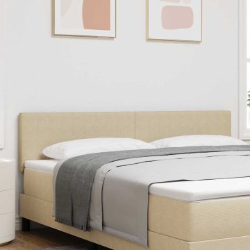 vidaXL LED galvūgalis Pilkai žalia 180 cm Kordūrinis audinys